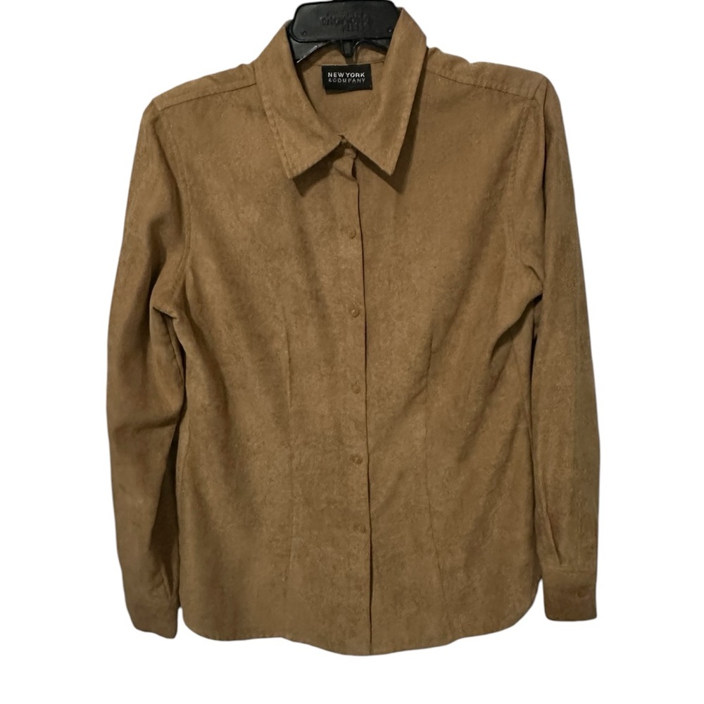 New York & Company Tan Shirt size medium